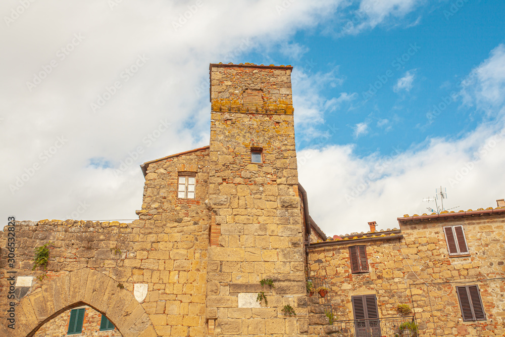 Tuscan Medieval Village Monticchiello Tuscany Italy Tuscan Medieval Village Monticchiello Tuscany Italy
