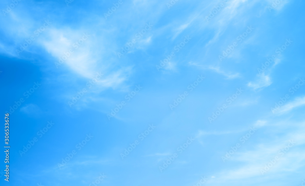 Fototapeta premium blue sky with beautiful natural white clouds