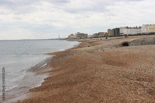Suburban England, Sussex, Beachy Head Cliff and Brighton