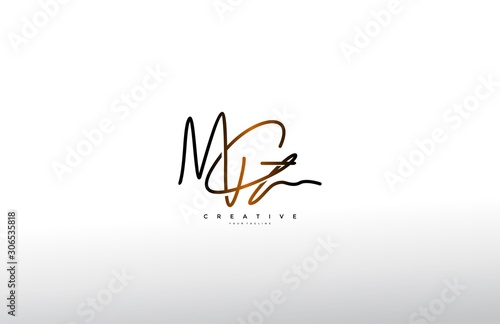 Signature Logotype Letter MG Monogram