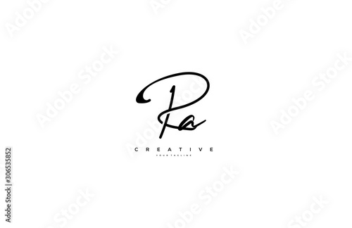 Signature Logotype Letter PA Monogram