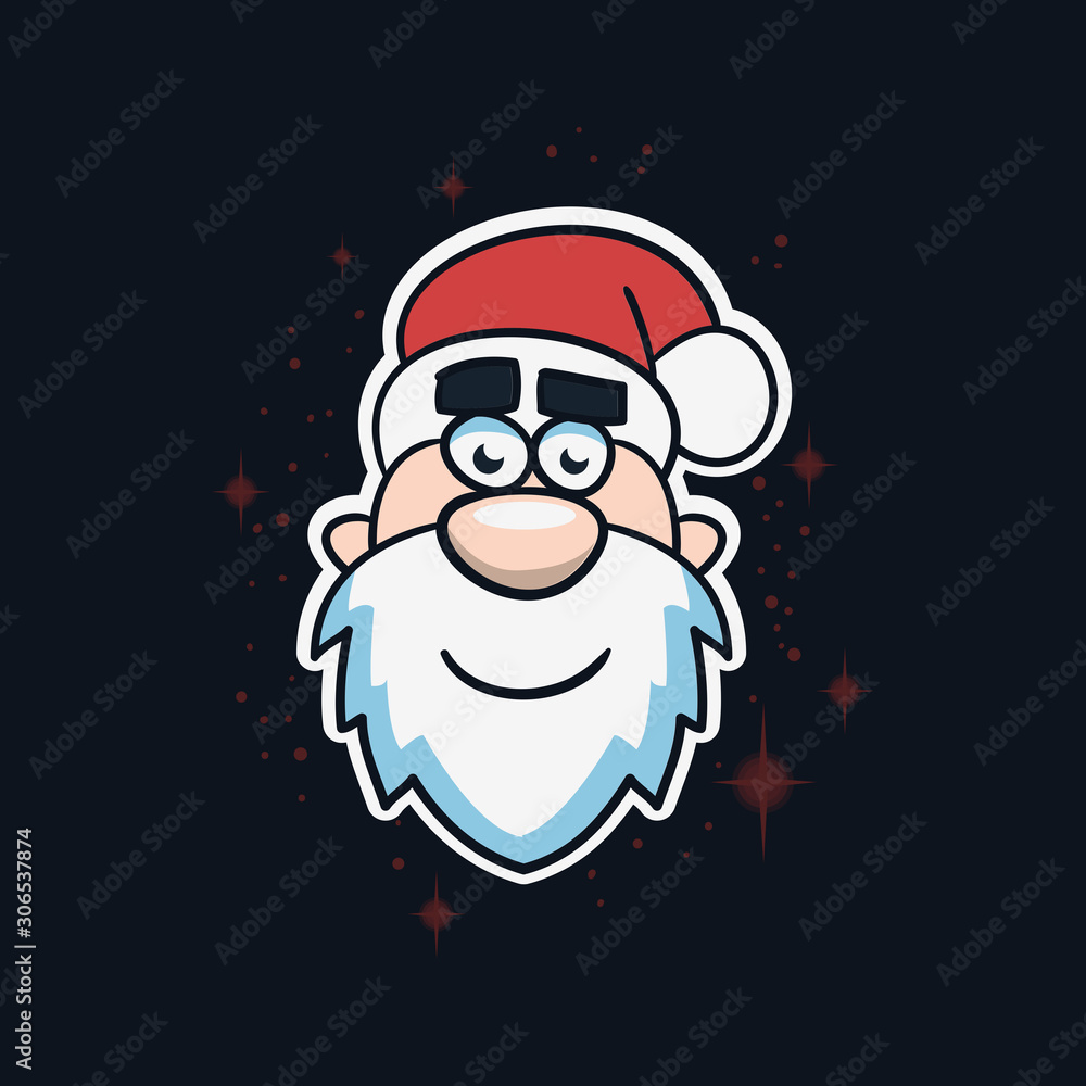 Merry Christmas And Happy New Year Vector Design Santa Claus Illustration. Merry Christmas And Happy New Year Vector Design Santa Claus Illustration.