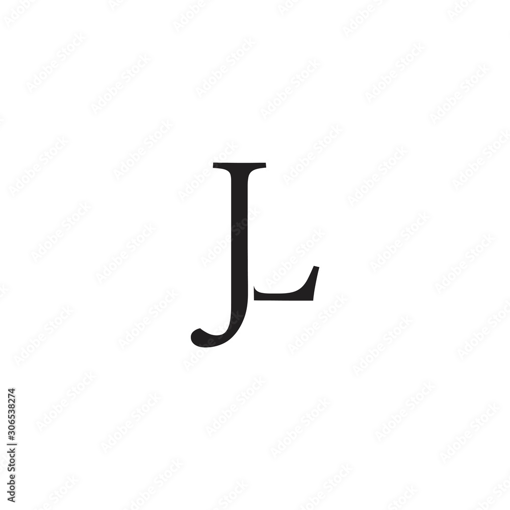 Initial letter jl logo template design Initial letter jl logo template design