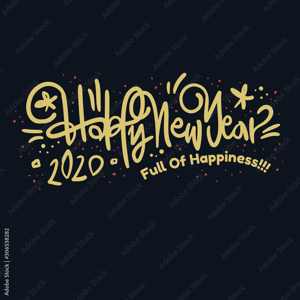 Merry Christmas And Happy New Year Vector Design.