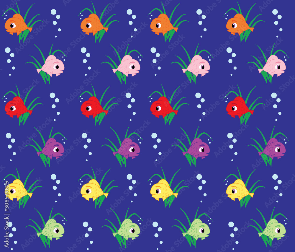 colorful fish in water background