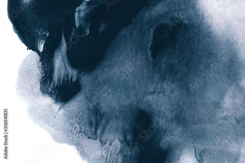 Abstract watercolor background. Handmade monotype texture.