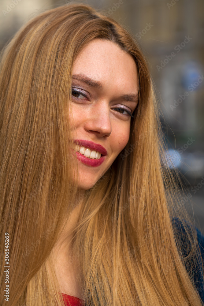 Portrait of a young beautiful blonde woman Portrait of a young beautiful blonde woman