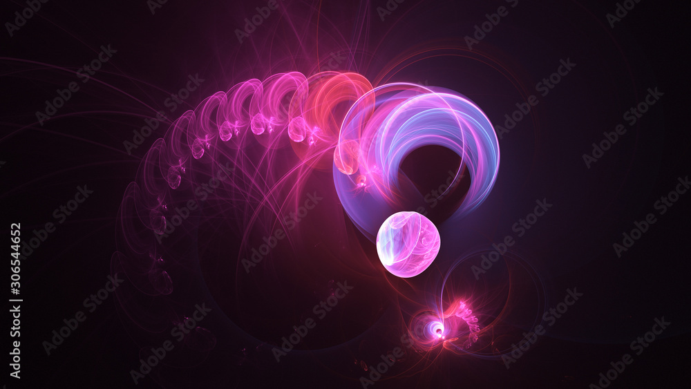 Abstract transparent pink crystal shapes. Fantasy light background. Digital fractal art. 3d rendering. Abstract transparent pink crystal shapes. Fantasy light background. Digital fractal art. 3d rendering.