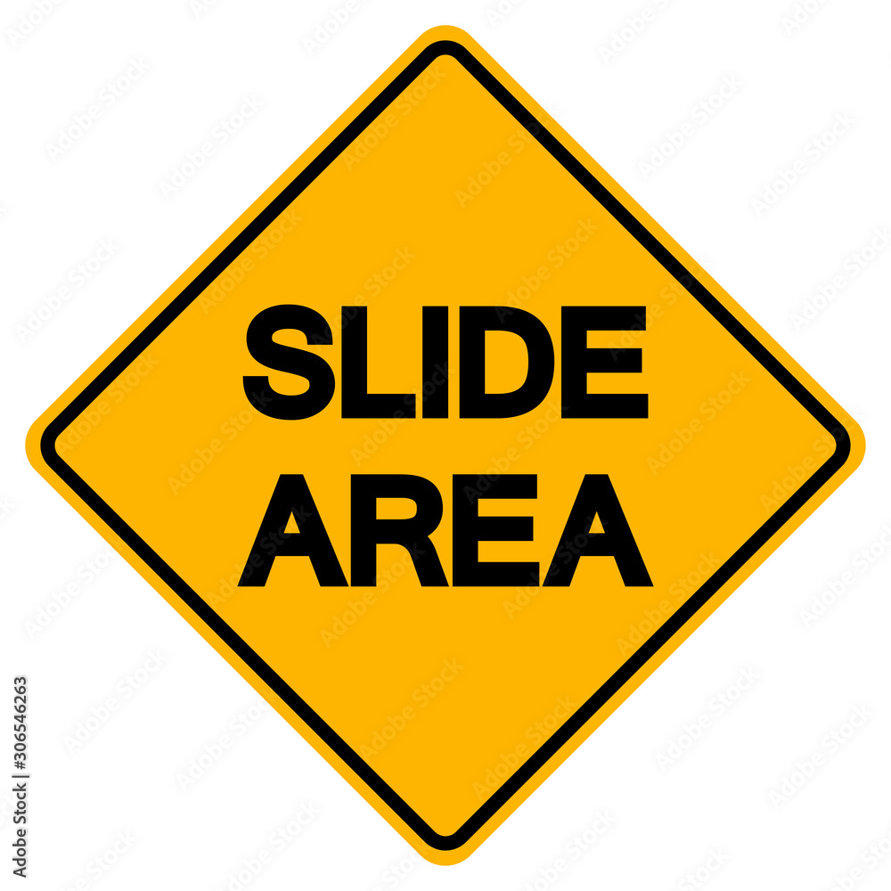 Slide Area Symbol Sign, Vector Illustration, Isolate On White Background, Label. EPS10 Slide Area Symbol Sign, Vector Illustration, Isolate On White Background, Label. EPS10