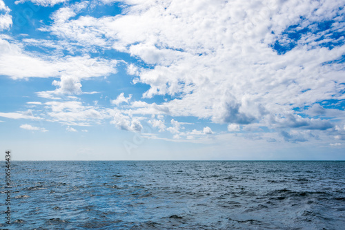 Clouds over the sea