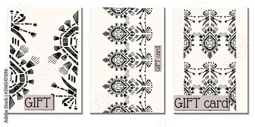 Cover royal greeting design. Modern template with ikat ornament for wedding design or greeting card any purpose.