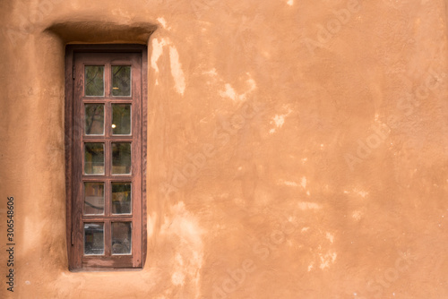 Bild auf Leinwand Old Southwestern Adobe Wall and Window