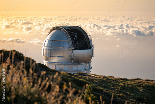 View Of Observatories From Top Of Roque De Los Muchachos, La Palma photo