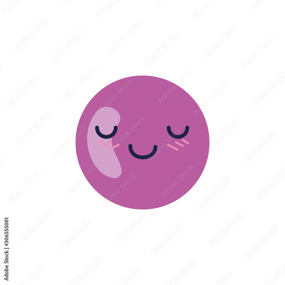 Sphere cartoon design, Kawaii expression cute character funny and emoticon theme Vector illustration Sphere cartoon design, Kawaii expression cute character funny and emoticon theme Vector illustration