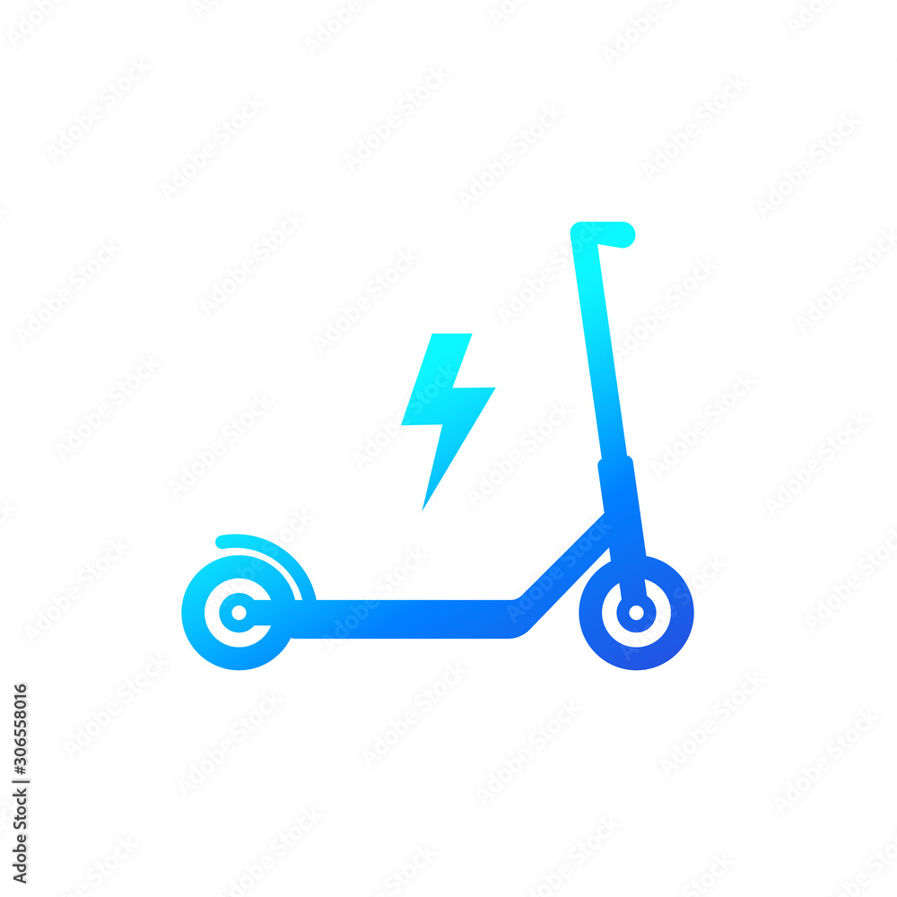 kick scooter, electric transport icon kick scooter, electric transport icon