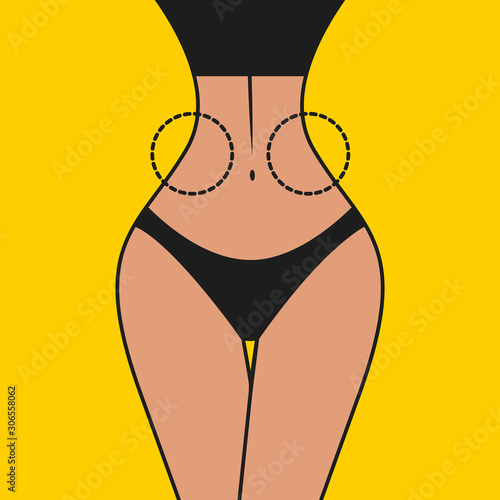 girl with thin waist