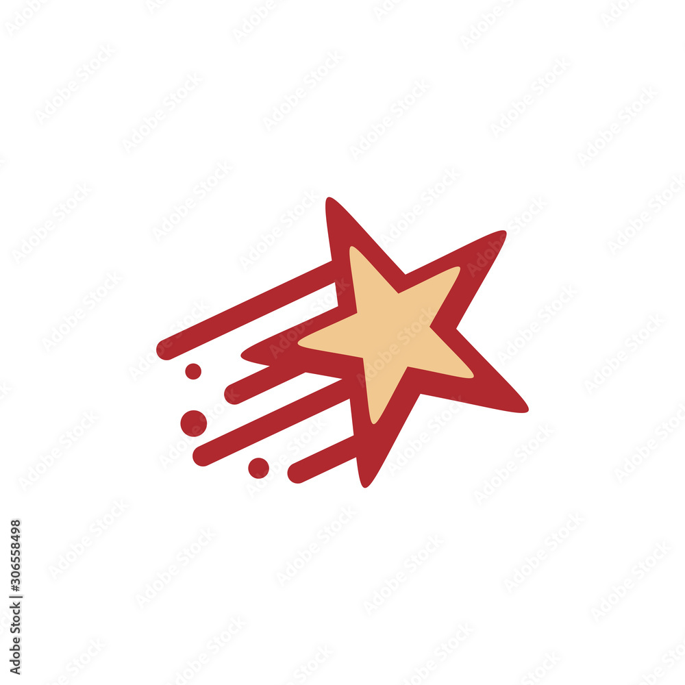 motion color star logo design motion color star logo design