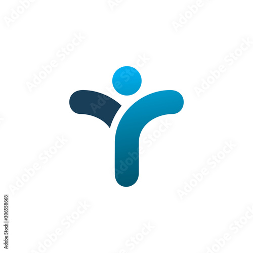 healthy y people logo design