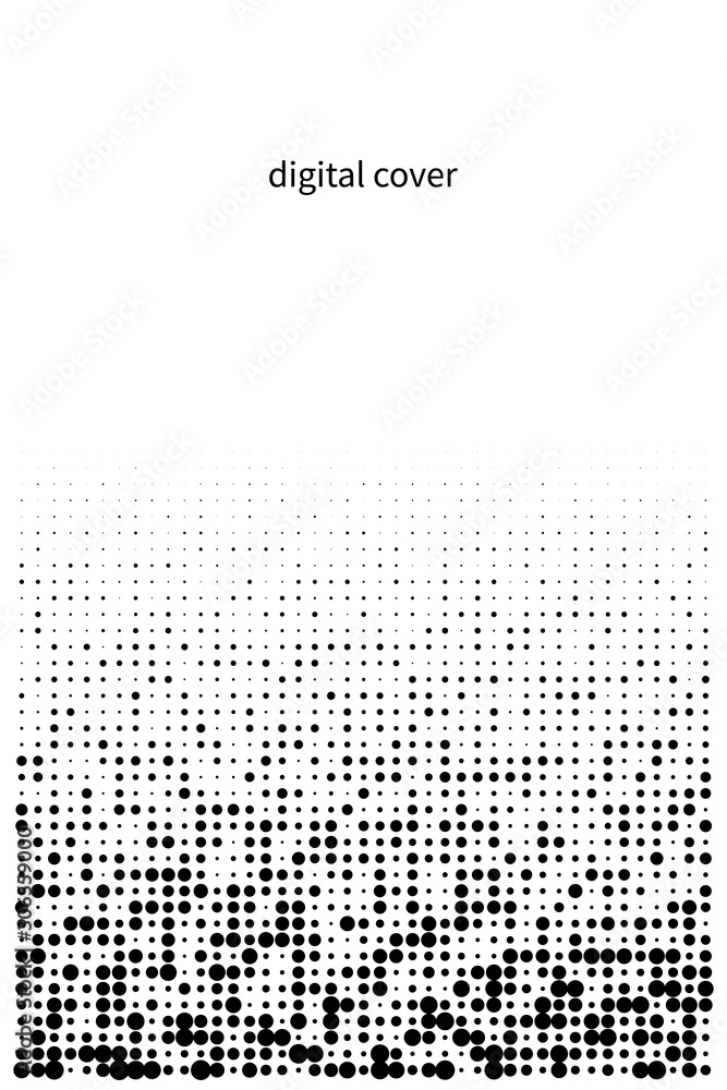 abstract cover with pixels