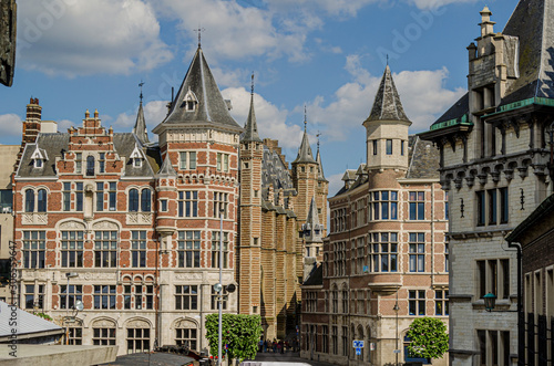 Buildings in the center of the city of Antwerp. Belgium.