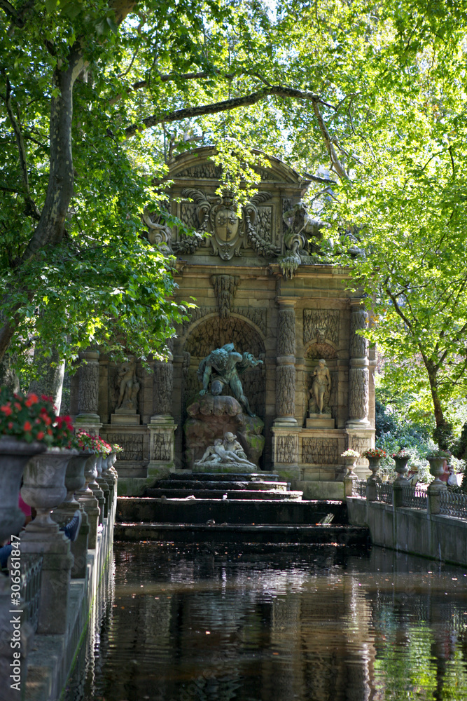 August 2011. Fountain. Paris. France.