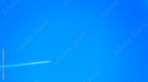 Jets with contrails flying at high altitude  photo