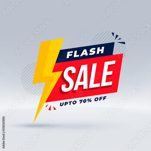 flash sale modern banner promotional template design
