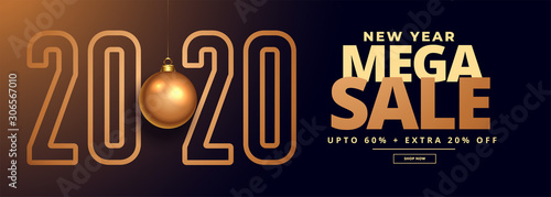 2020 new year sale and offer banner design