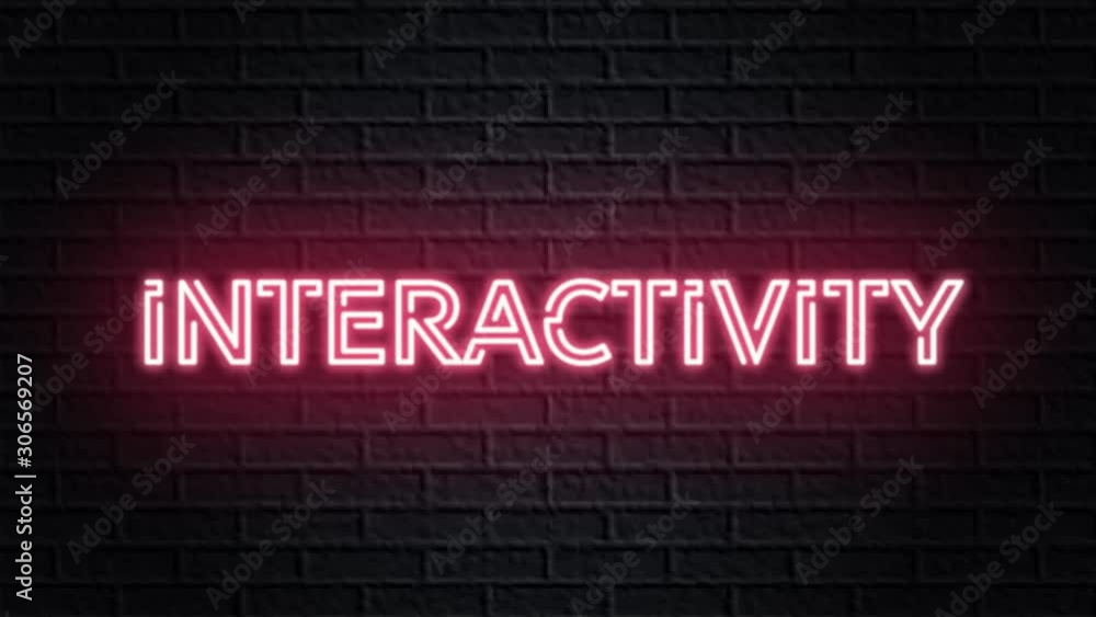 red neon video animation interactivity red neon video animation interactivity