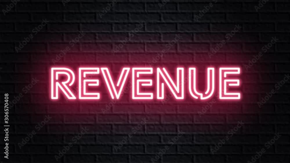 red neon video animation revenue red neon video animation revenue