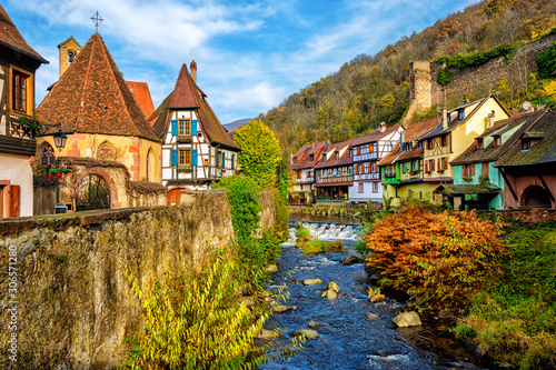 Kaysersberg in Alsace, one of the most beautiful villages of France photo