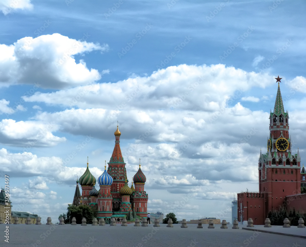 Fototapeta premium Moscow. Red Square. St Basil Cathedral.