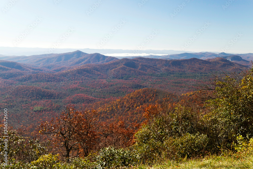 Autumn Color Blankets the Mountains of North Carolina