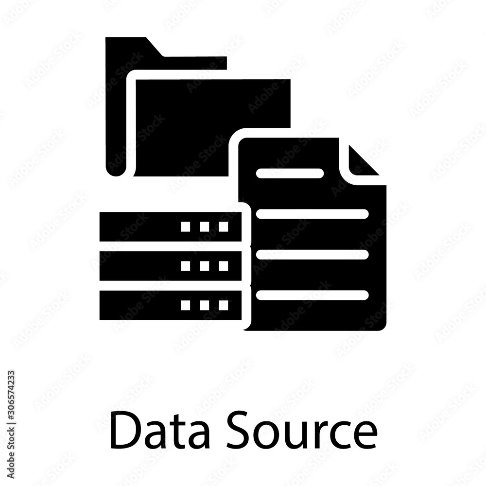 Fototapeta premium Data Source Vector 
