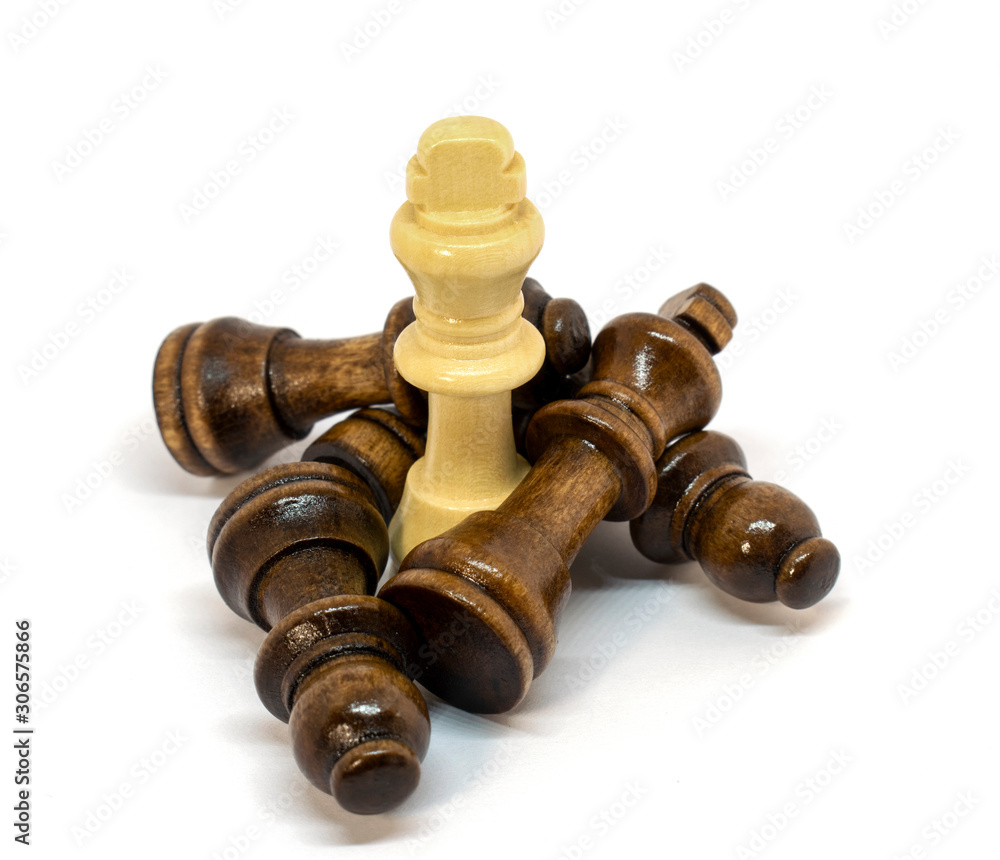 conceptual photo of chess pieces on a white background conceptual photo of chess pieces on a white background