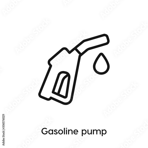 gasoline pump icon vector sign symbol