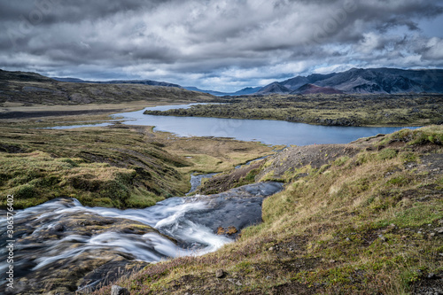 nameless waterfall in the H...