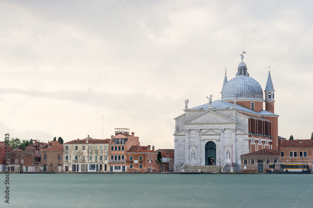Venice cathedral across the river