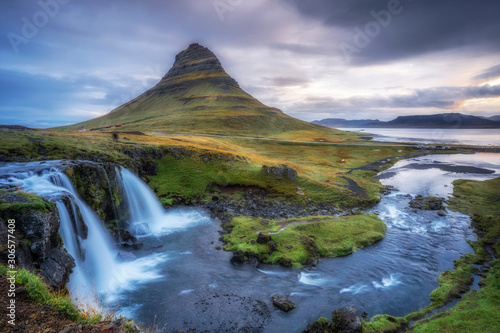 famous Kirkufell mountain on snaefellsness peninsula in western Iceland, landscape photography © Uwe