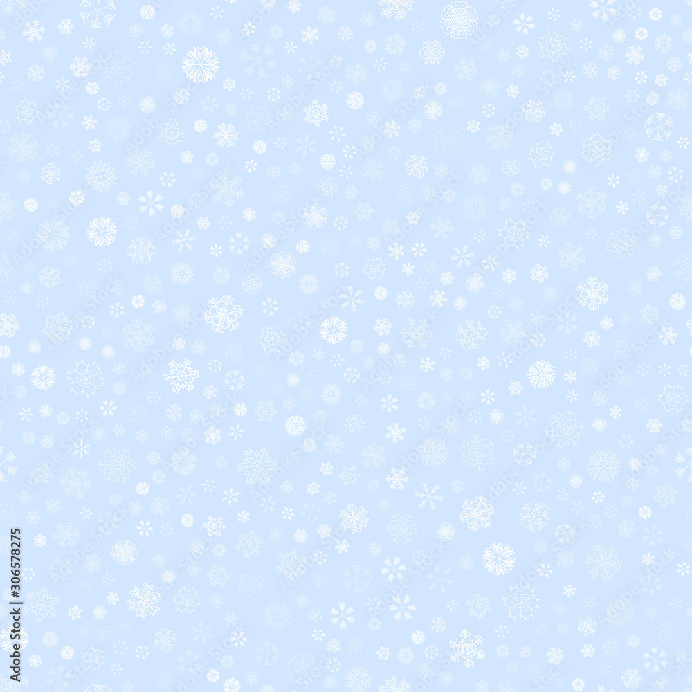 vector winter snow light seamless pattern