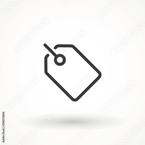 Price tag icon. Sale Label Price Tag Icon Pictogram Isolated Vector. Discount ecommerce shopping