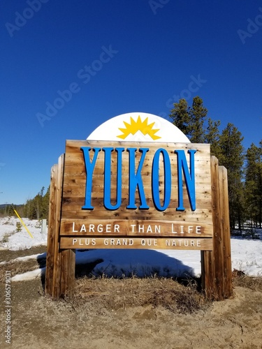 Yukon territory sign