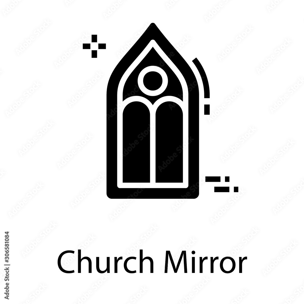  Church Mirror Vector 