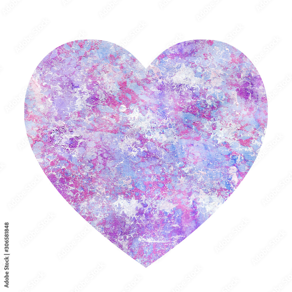 Grunge abstract heart shaped background.