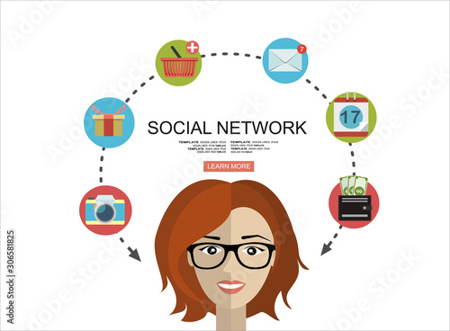 Global social network abstract schema