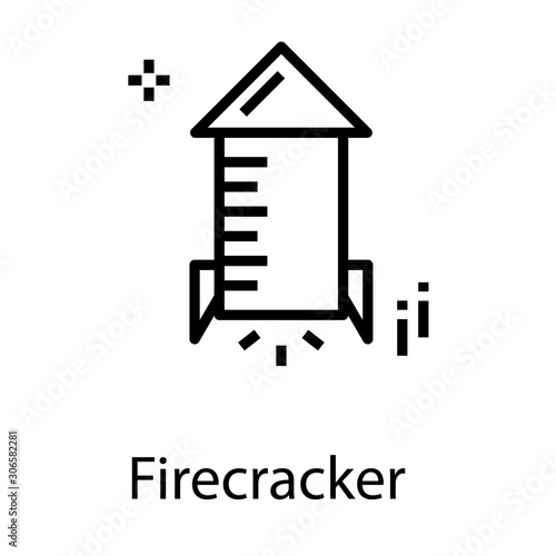  Celebration Firecracker Vector  photo