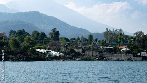 Wallpaper Mural Shoreline with mountains behind at Lake Atitlan Torontodigital.ca