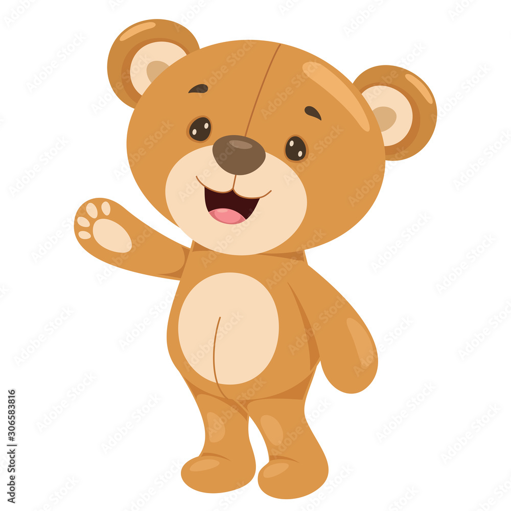 Little Funny Teddy Bear Cartoon Little Funny Teddy Bear Cartoon