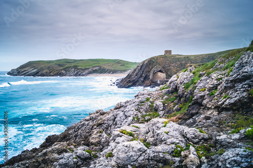 Ermita de Santa Justa y torre de San Telmo, Ubiarco, Cantabria photo