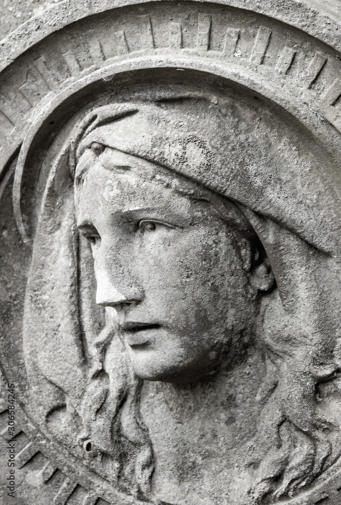 Fototapeta premium Sad face of the Virgin Mary